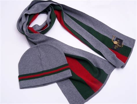 replica gucci hat and scarf set|gucci scarf unisex.